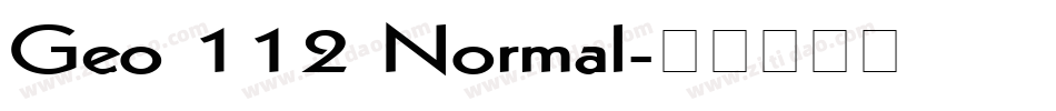 Geo 112 Normal字体转换